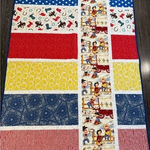 Handmade Baby Cowboy Quilt - Western Theme